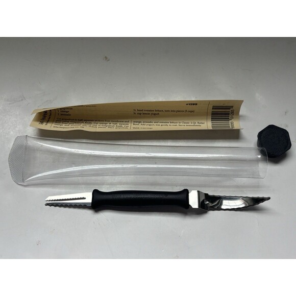 VTG Pampered Chef Grapefruit Knife Two Sided Stainless Steel Citrus Tool NIB - Picture 1 of 8